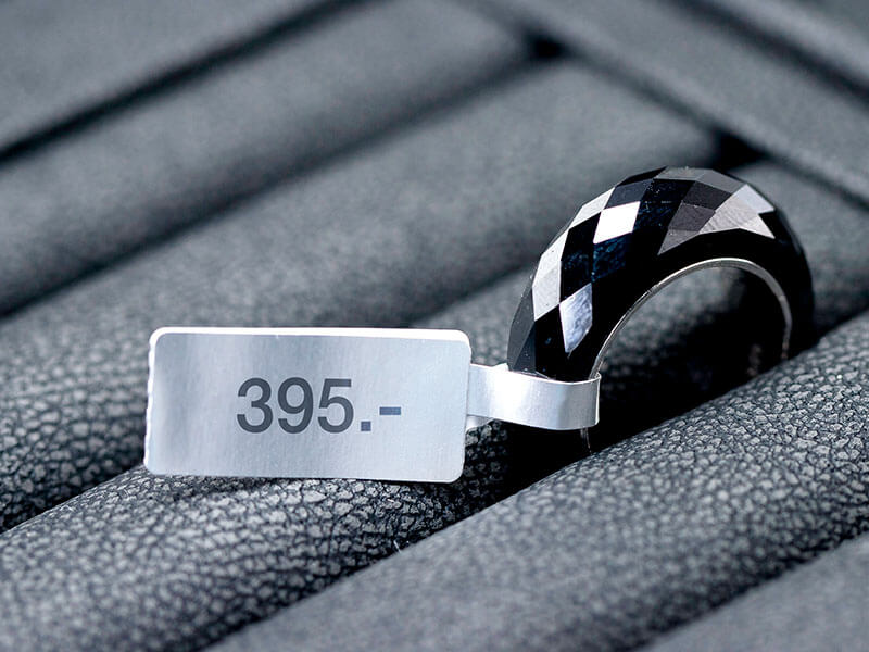 100 Etiketten Preisetiketten für Ringe selbstklebend Ring-Etiketten,0,047€/Stk 