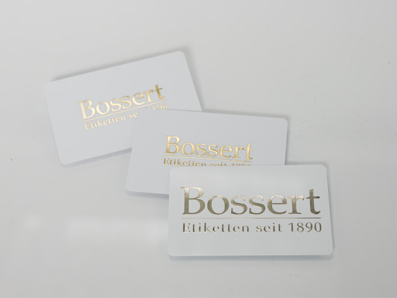 Bossert Metallic Look Etiketten